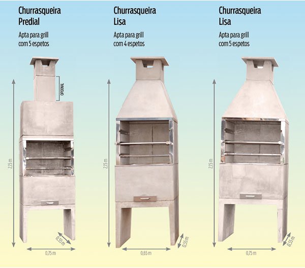 Modelo Churrasqueira de Concreto - Concrenorte